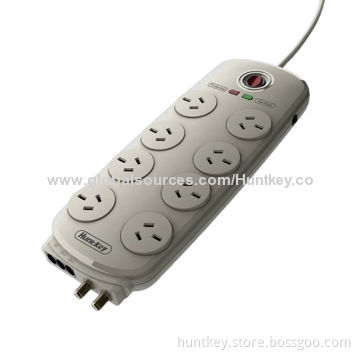 Australia standard power strip with full 3-line surge protection, designed for home appliances
